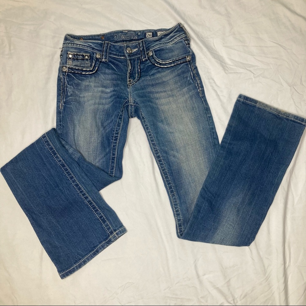 Miss Me Jeans Light/tan Wash Size 26 Boot